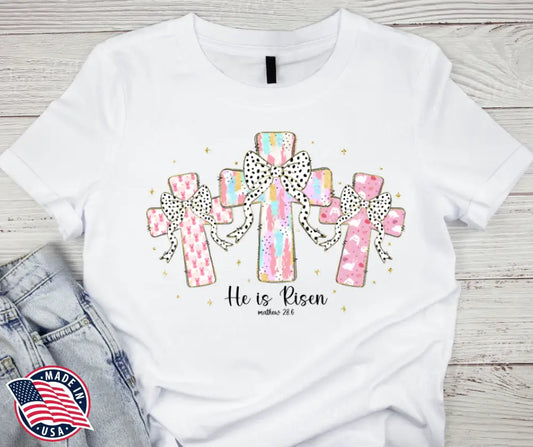 He Is Risen – White Small / Short Shirt