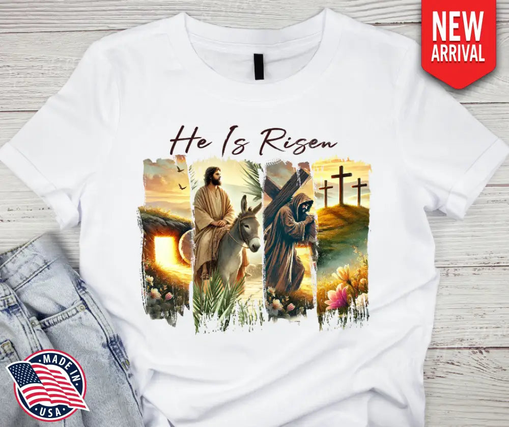 He Is Risen – White Small / Short Shirt