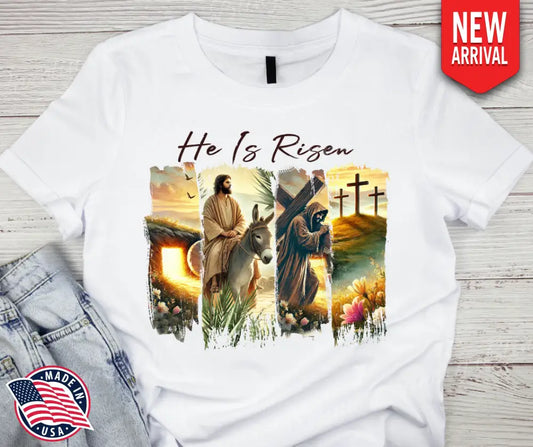 He Is Risen – White Small / Short Shirt