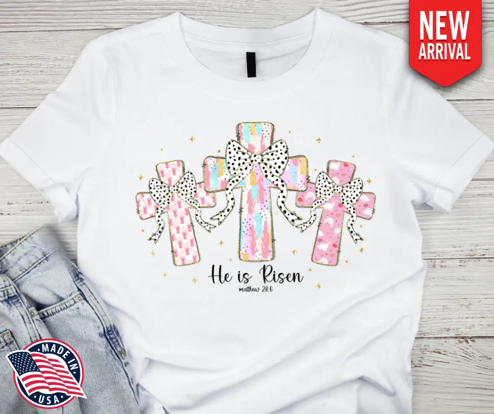 He Is Risen – White Small / Short Shirt