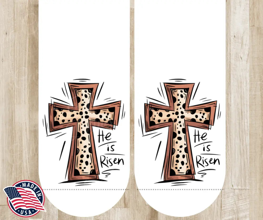 He Is Risen – White Socks