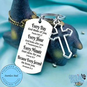 He Loves You – Silver Key Chains