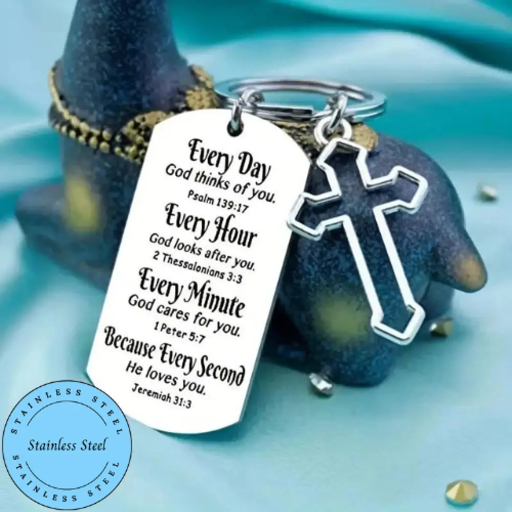 He Loves You – Silver Key Chains