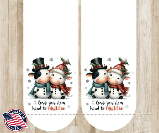 Head to Mistletoe - Multi Socks
