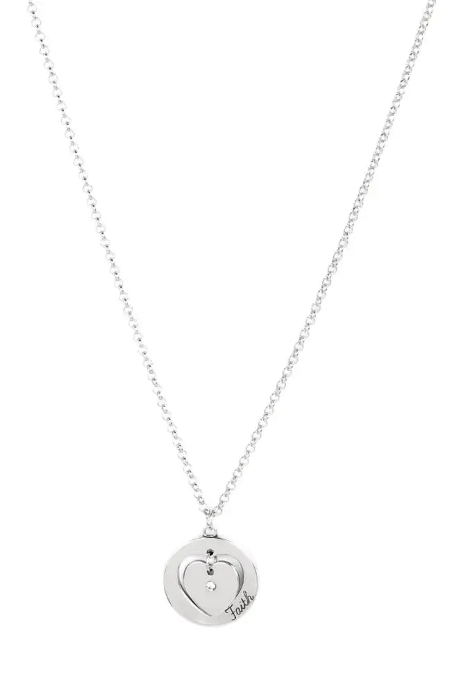 Heart Full Of Faith - White Necklace