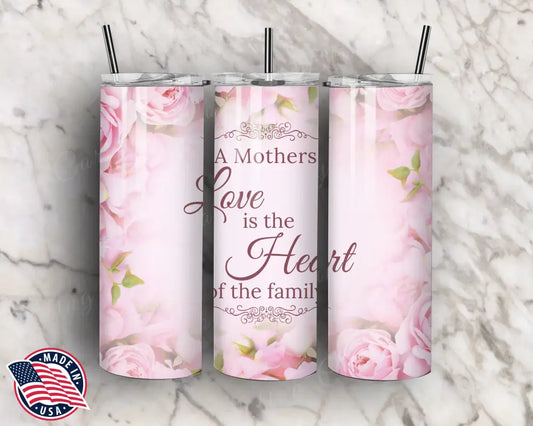 Heart Of The Family – Pink Tumbler