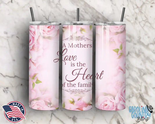 Heart Of The Family – Pink Tumbler