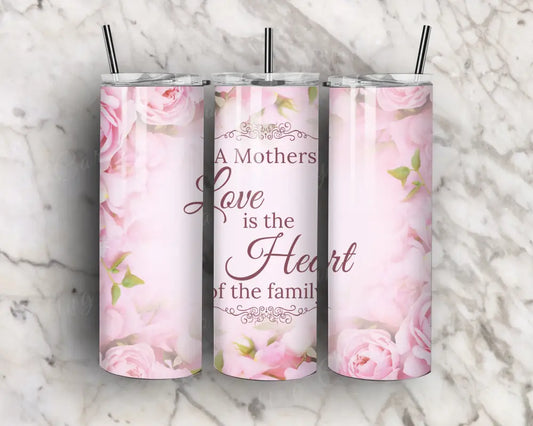 Heart Of The Family – Pink Tumbler