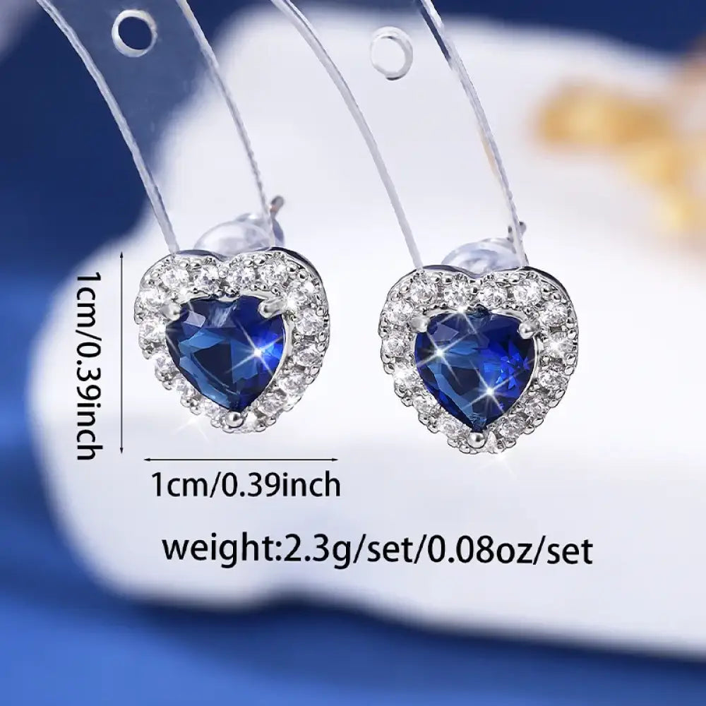 Heart of the Ocean – Blue Earrings