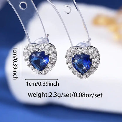 Heart of the Ocean – Blue Earrings