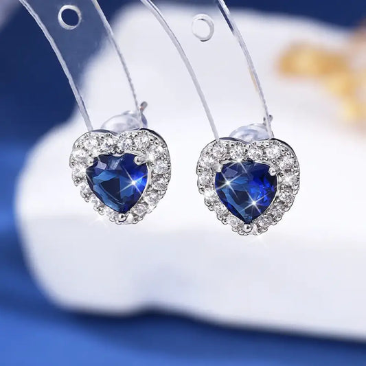 Heart of the Ocean – Blue Earrings