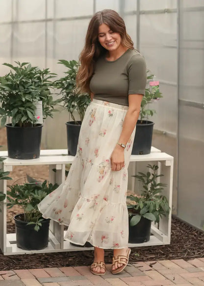 Helena Tiered Maxi Skirt - FINAL SALE - IC Skirts