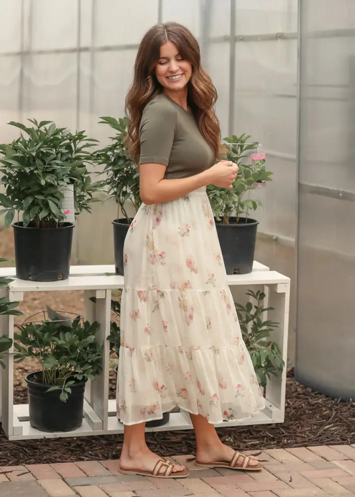 Helena Tiered Maxi Skirt - FINAL SALE - IC Skirts