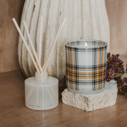 Hello Fall Soy Candle - Boxed Tinted Glass Jar - 12 oz - Candles