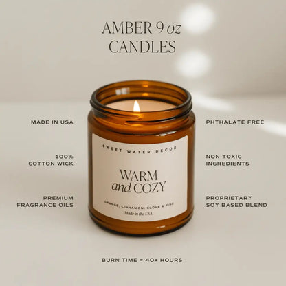 Hello Pumpkin Soy Candle - Amber Jar - 9 oz - Candles