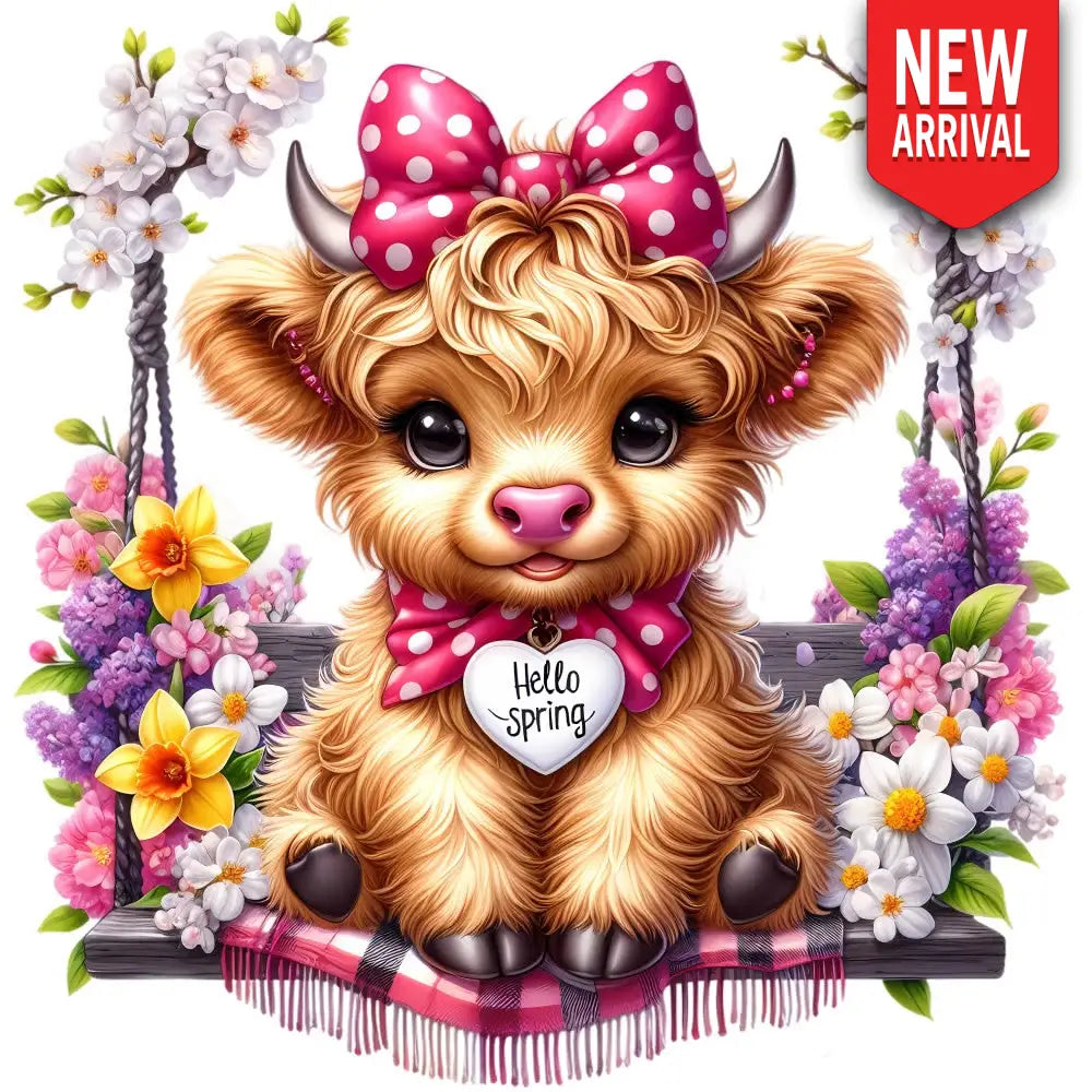 Hello Spring Baby Highland Cow - Art & Craft Kits