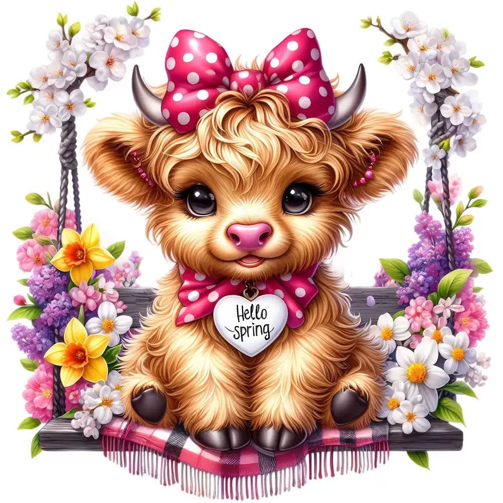 Hello Spring Baby Highland Cow - Art & Craft Kits