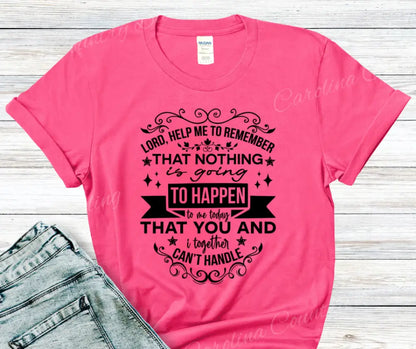 Help Me to Remember – Multi Small / Short / Pink Shirt