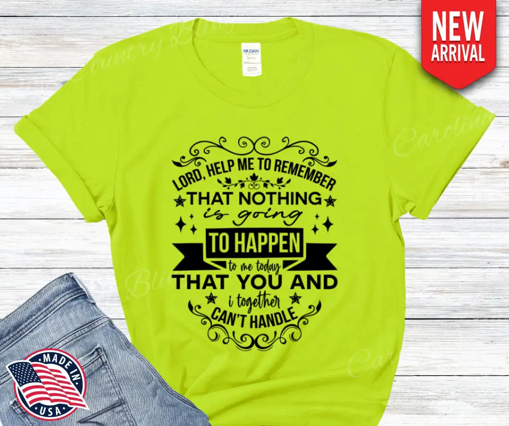 Help Me to Remember – Multi Small / Short / Neon Green Shirt
