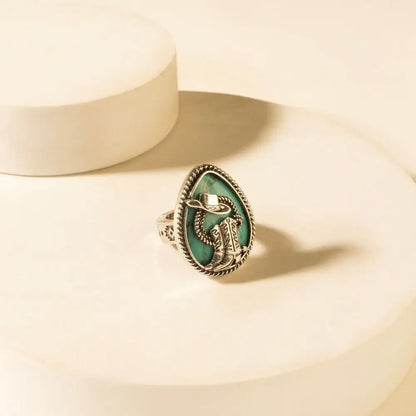 Myra High Noon Hat Ring in Turquoise - Turquoise - JEWELLRY