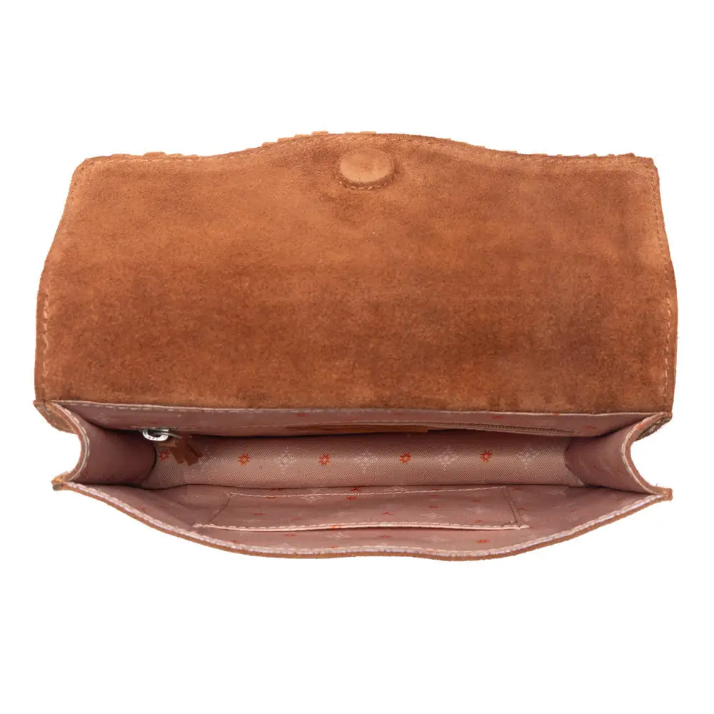 Myra Yellowstone Highland Range Suede Leather Belt Bag in Desert Tan - Desert Tan - Bags