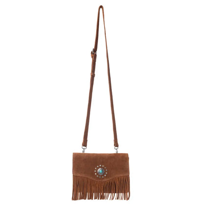Myra Yellowstone Highland Range Suede Leather Belt Bag in Desert Tan - Desert Tan - Bags