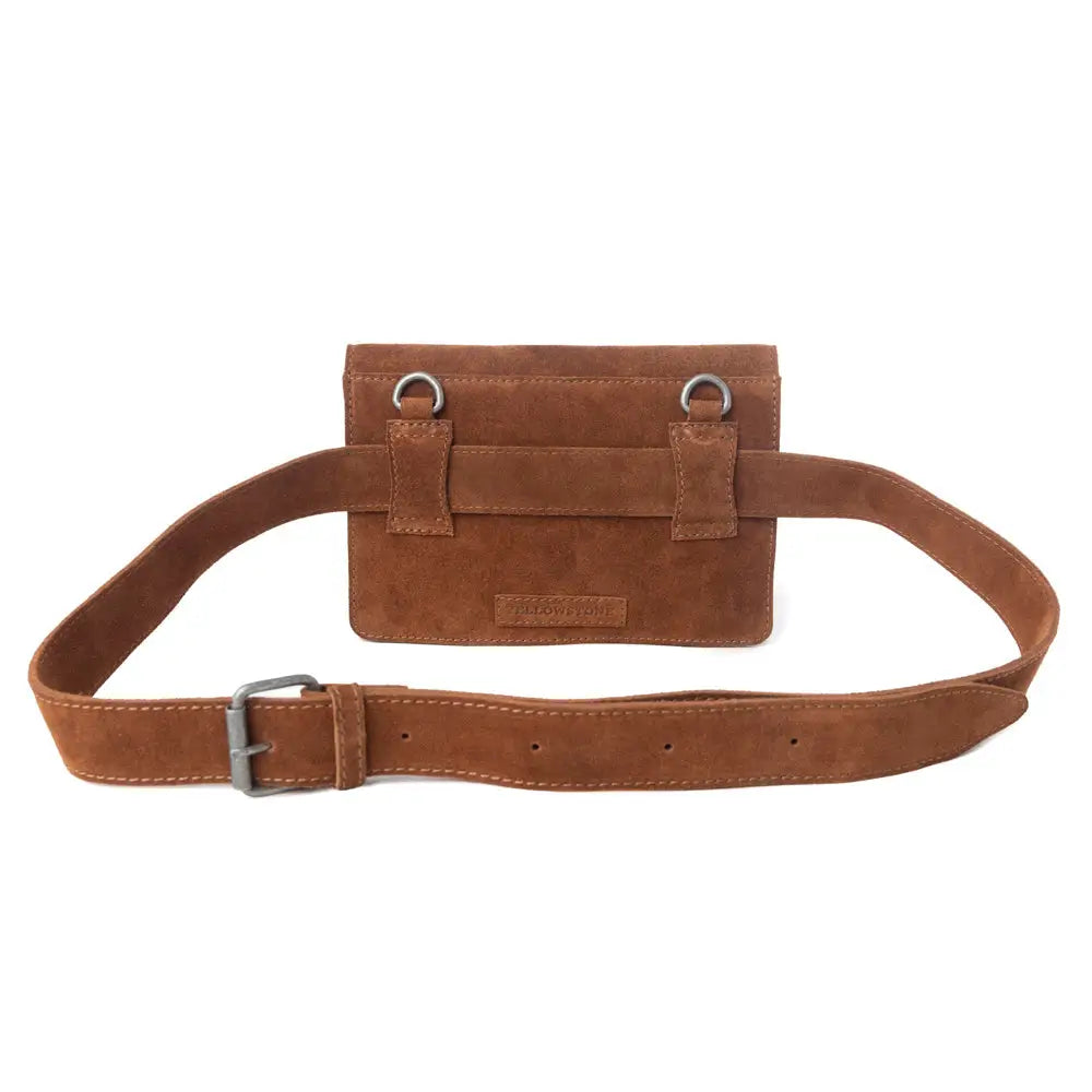 Myra Yellowstone Highland Range Suede Leather Belt Bag in Desert Tan - Desert Tan - Bags