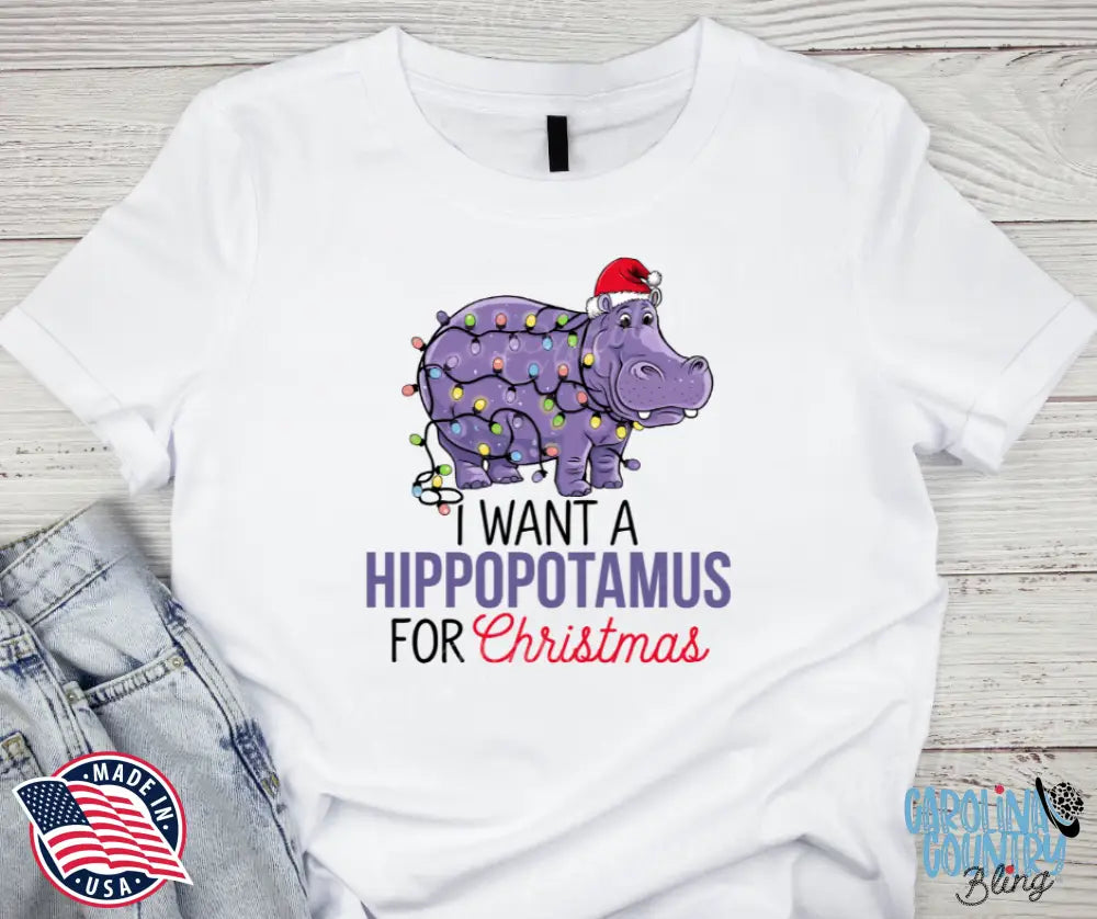 Hippopotamus For Christmas – Multi Small / Short Shirt