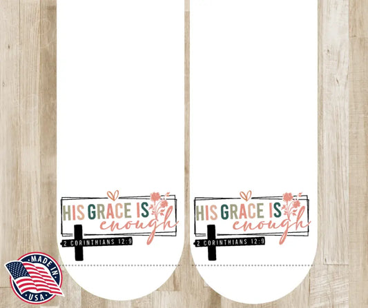 His Grace Is Enough – Multi Socks