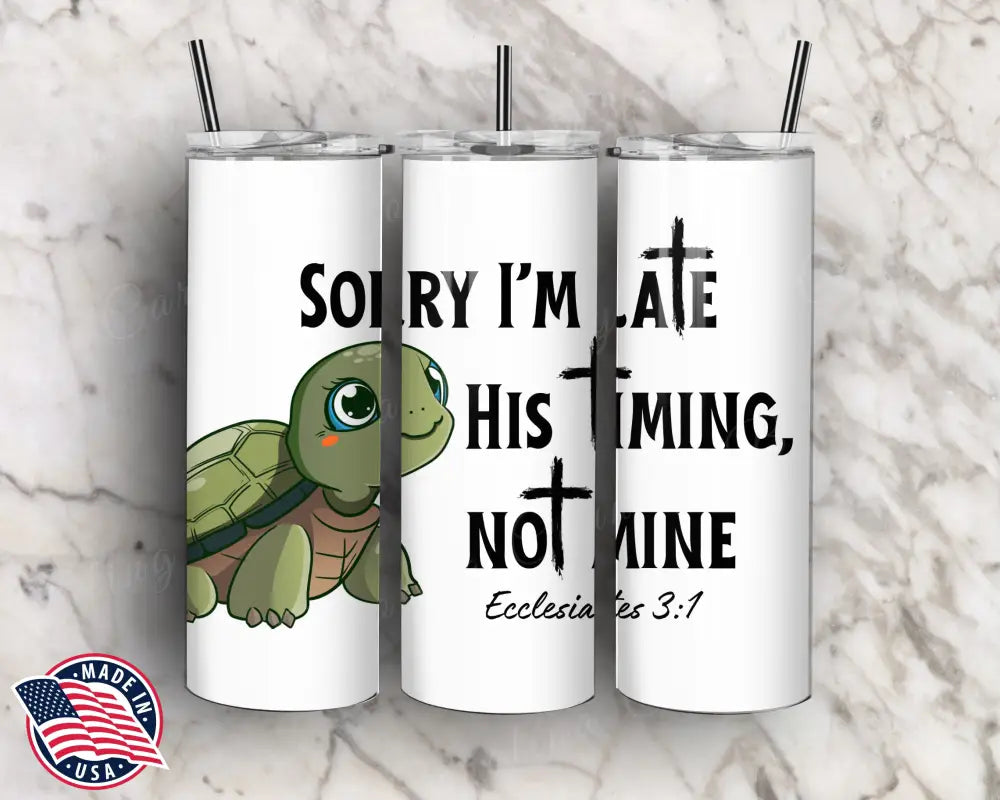 His Timing Not Mine - Multi Tumbler