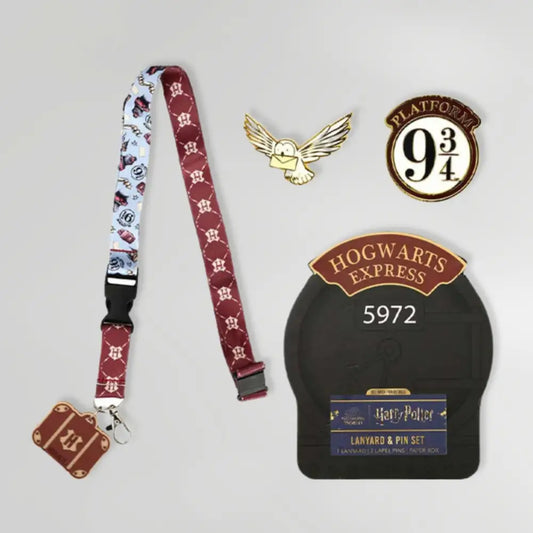 Hogwarts Express (Harry Potter) Lanyard With 2 Enamel Pins Gift Set Lanyards