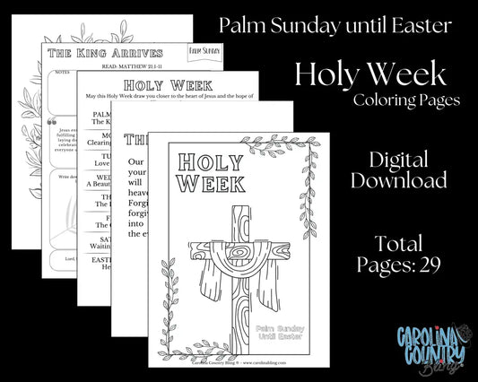 Holy Week – Coloring Pages Digital Download