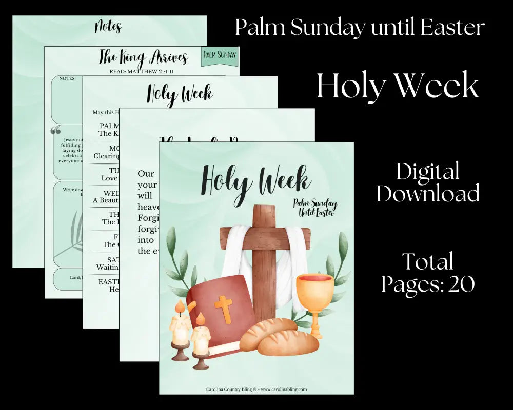 Holy Week – Palm Sunday Until Easter Digital Download