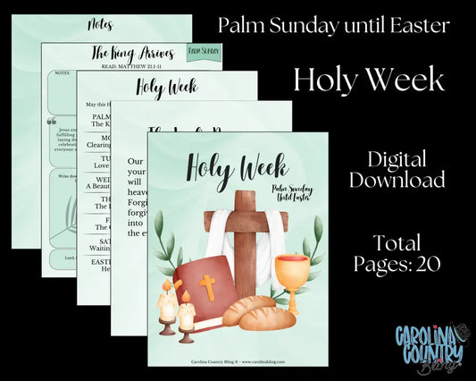 Holy Week – Palm Sunday Until Easter Digital Download