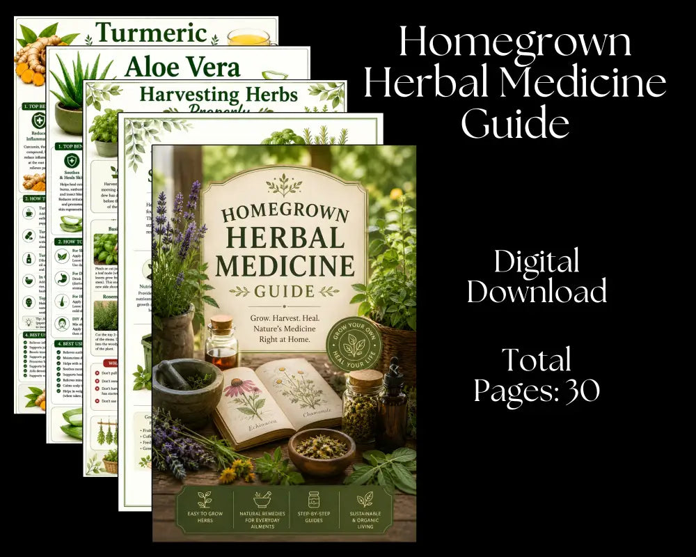 Homegrown Herbal Medicine Guide - Digital Download