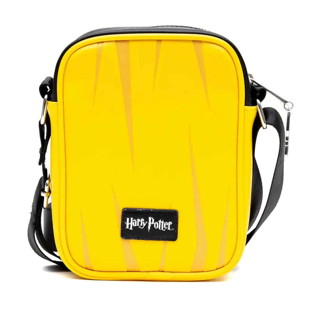 The Wizarding World of Harry Potter Vegan Leather Crossbody Bag with Adjustable Straps Hogwarts Hufflepuff Quidditch