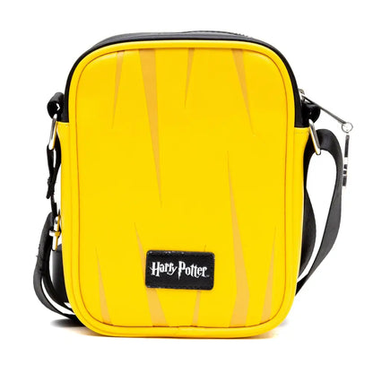 The Wizarding World of Harry Potter Vegan Leather Crossbody Bag with Adjustable Straps Hogwarts Hufflepuff Quidditch