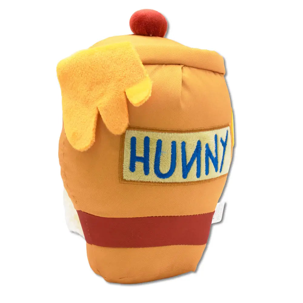 Dog Toy Ballistic Squeaker - Winnie the Pooh Hunny Pot Yellow - Dog Toy Squeaky Plush