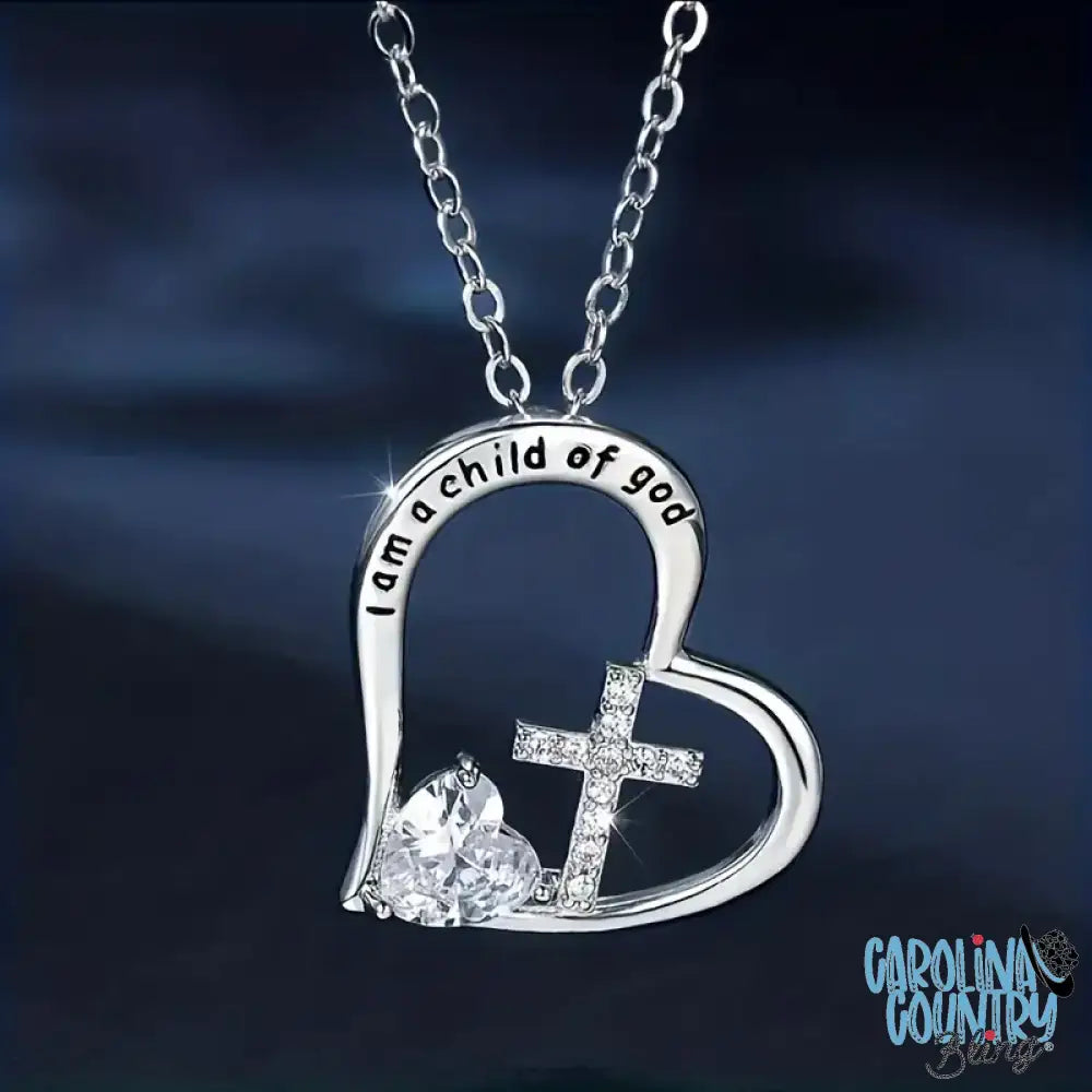 I Am A Child Of God - Silver Necklace