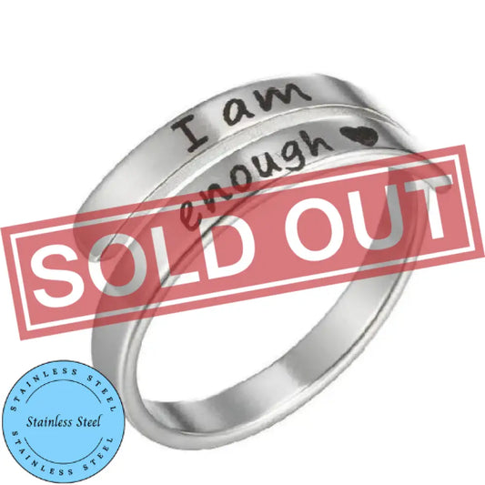 I Am Enough – Silver Rings