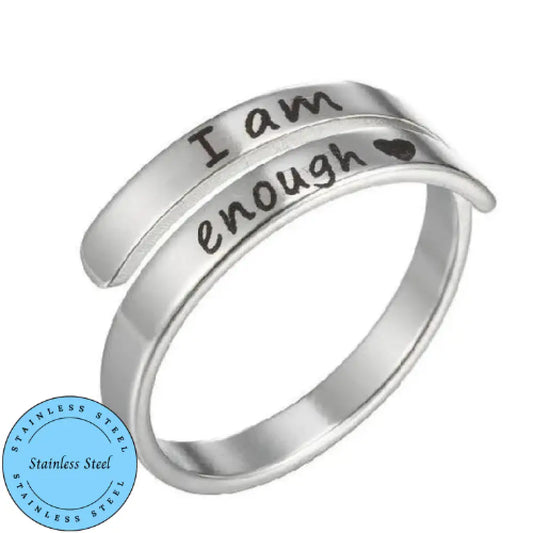 I Am Enough – Silver Rings