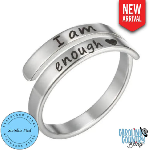 I Am Enough – Silver Rings