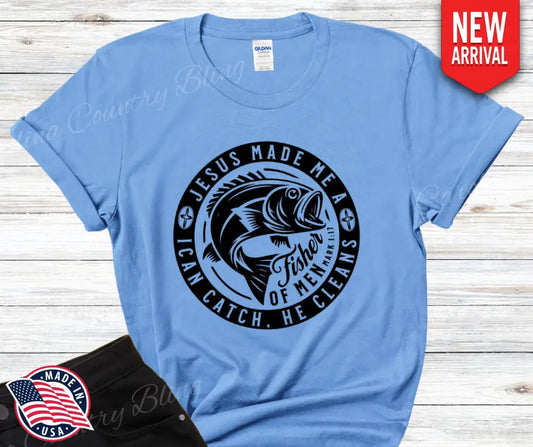 I Catch He Cleans – Multi Small / Blue Shirt
