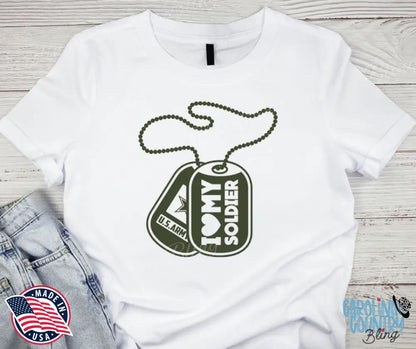 I Heart My Soldier – Green Shirt