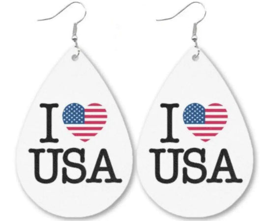 I Heart Usa Multi Earrings