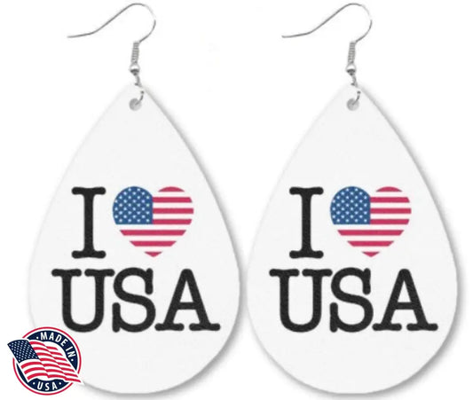 I Heart Usa Multi Earrings