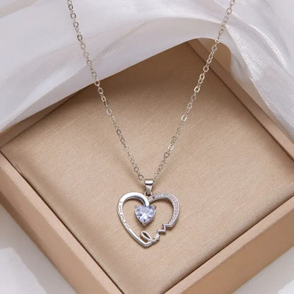 I Love You Mom – Silver Necklace