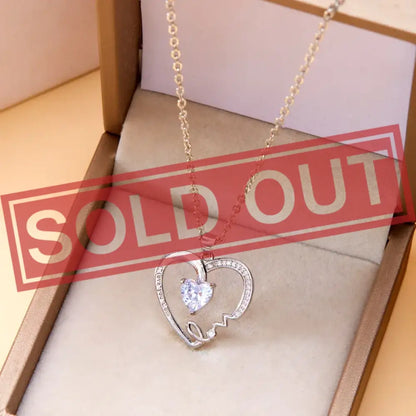 I Love You Mom – Silver Necklace