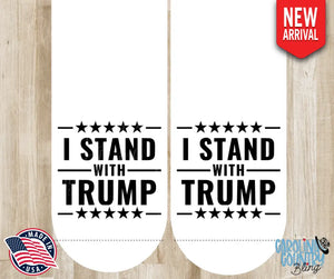I Stand With Trump – Black Socks