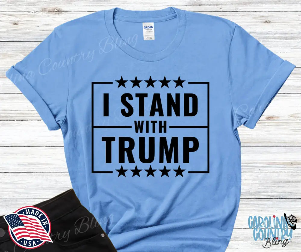 I Stand With Trump – Multi Small / Blue Shirt